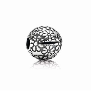 Authentic Pandora Daisy Silver Clip charm